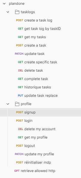 Login Plan Done App